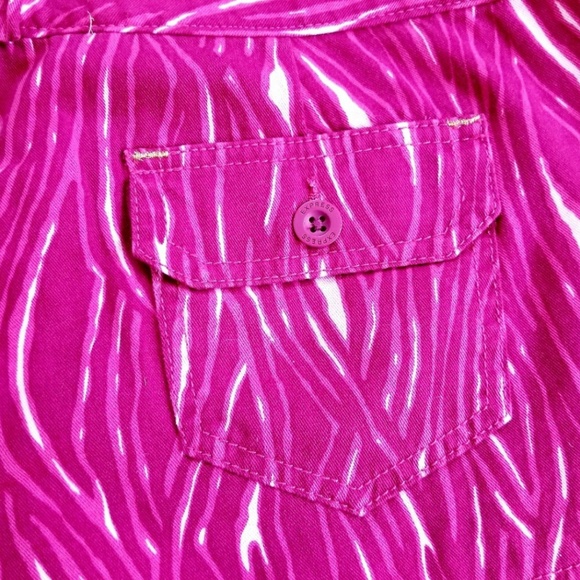 Express Pink Boho Aztec Patterned Shorts - Picture 6 of 8